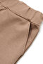 Women's Babetta Elastic Waist, Slit Legs, Pockets, Regular Waist, Flexible Two-Thread Capri Pants Beige - 4