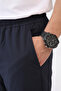 Men's Navy Blue Parachute Fabric Ultra Light and Thin Wide Leg Comfortable Fit Pants - 6