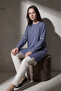 Long Women's Tunic with Two Thread Pockets - 3