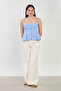 Women's Rope Strap Shirt - Baby Blue - 3
