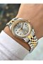 Special Design Calendar Silver-Gold Color Steel Cord Women Wrist Watch Nm007007Mr - 3