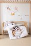 Tiny Foerest, 100% Organic Cotton Skin-Friendly Breathable Baby Duvet Cover Set with 2 Pillowcases
