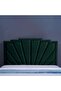URANUS HEADBOARD CHANEL OLIVE GREEN L-180 : H-125 CM