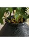 Lace Floral-olive-salix Leaf Mix In Ceramic Pot H48cm - Green - 2