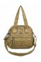Women's Faux Leather Large Volume Shoulder and Crossbody Bag Si-11