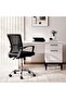 Hobbs Office Medium Back Chair Mesh Fabric - Black - 3
