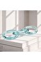 Figaro Glass Chain Decor Accent 33x9x3cm - Blue