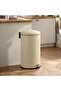 Daily Soft Close Metal Pedal Bin 32x25.8x41.5cm 12l - Beige