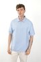 Linen Look 100% Cotton Comfortable Fit Drop Shoulder Zipper Closure Men's Polo Collar T-Shirt - 6