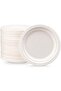 Bagasse Biodegradable Plate 7 inch Made From Sugarcane Plates 50 Pieces