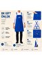 10 Blue Professional Kitchen Aprons with Your Logo - Cotton Fabric Chef Apron with Water Repellent - 3