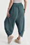 Women's Boucle Shalwar Trousers with Elastic Waistband - 4