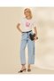 Women's Ivory Cherry Graphic Print Rib T-Shirt - 2