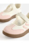 Girls Pink Velcro Sneakers - 3