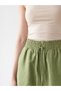 Vizyon New Season Elastic Waist Linen Blend Women's Shorts - 3