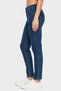 Women Skinny Fit High Waist Washed Denim Jeans, Navy - 4
