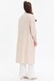 Long Women's Shirt with Metal Buckle - 7