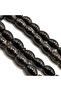 Simple Yusr Rosary 33 Beads 8.5x11.5mm Black Oval Beads 24g - 4