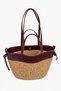 Polen Straw Shoulder Bag with Leather Detailing, Stylish Design, Large Size Beach and Daily Women's Bag - 5