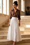 Lace Hijab Skirt A231 Cream - 3