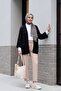 كارديجان تريكو إسباني مخرم بجيبين - أسود - 5