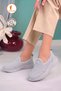 Women's Mother's Laceless Mesh Comfortable Daily Walking Ballerina Shoes Anatomical Sports Shoes