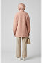High Collar Quilted Sweatshirt 71227-03 Beige - 3