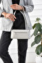 Women's Gray Hand and Shoulder Bag Unprinted Imported Stylish - 2