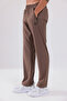 Stretch Textured Men's Straight-Leg Sports Sweatpants with Zipper Pockets - 4