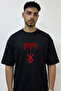 Berserk Brand_1 Design Printed Oversize Black T-Shirt