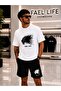 Unisex Wide-Let T-Shirt and Shorts Tiger Printed Set