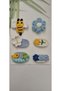 Hairless Baby Hair Clips 6-Piece Mixed Sets Hanmade Knitted Organic Baby Hair Accessories - 3