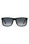 UV Protected Sunglasses Black Red Frame Dark Grey Shaded Mirror Lens 57mm - C-FLEX-01/G/S-OIT - 2