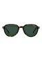 UV Protected Sunglasses Brown Havana Dark Ruthenium Frame Green Mirror Lens 53mm - C-342/S-FTT - 2