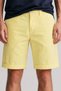 Men's Regular Fit Allister Sunfaded Chino Bermuda Yellow Shorts Men's Canvas Bermuda Shorts Yellow