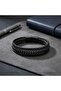 Mat Onyx Stone 316L Steel Locking Multi-Layer Braided Leather Men's Bracelet 18392B9D14 - 4
