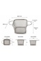 Stainless Mini Presentation Basket, French Fries, Dumpling, Onion Ring Serving Basket Presentation Holder - 2