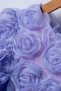 Girls Floral Tulle Princess Dress – Birthday Special Occasion Party Gown with 3D Rose Appliques - 6