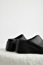 Women's Black Comfortable Filled Heeled Slippers - 4