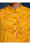 Mens Bandhani Printed Cotton Kurta Set - 5