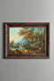 Shepherdess and Garda Lake Landscape - Vintage Patterned Painting - Thick Model