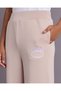 Senior Girls Beige Scuba Wideleg Pants - 4