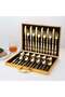 24-Piece Stainless Steel Cutlery Set Kitchen Utensil Set With Textured Surface Western Cutlery Suitable For Home Kitchen - 5