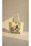 Wildflower Meadow Hand-Painted Premium Canvas Tote Bag