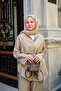 Seam Detailed Waist Tied Modal Suit Khaki Green - 3