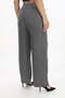 Plus Size High Waist Elastic Waist Lace-Up Tencel Fabric Loose Cut Women's Pants - 3