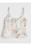 Two Mt Shop Quality Lcw Dream Ecru Floral Strap Women's Shorts Pajama Set - 3