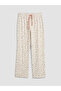 Ozmarka New Season Heart Patterned Women's Pajama Bottoms - 5