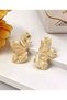Women's Half Flower Design Earrings - 2