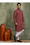 Mens All-Over Printed Cotton Kurta Set - 4